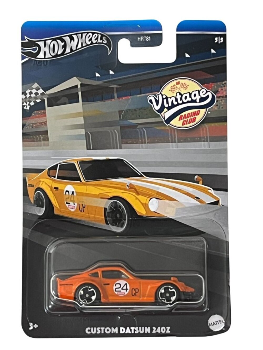 Hot Wheels Custom Datsun 240Z Orange Vintage Racing Club 5/5 HRT81 New